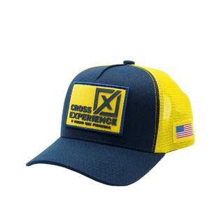 Boné Trucker Exclusivo - Azul e Amarelo - CX Nutrition Varejo