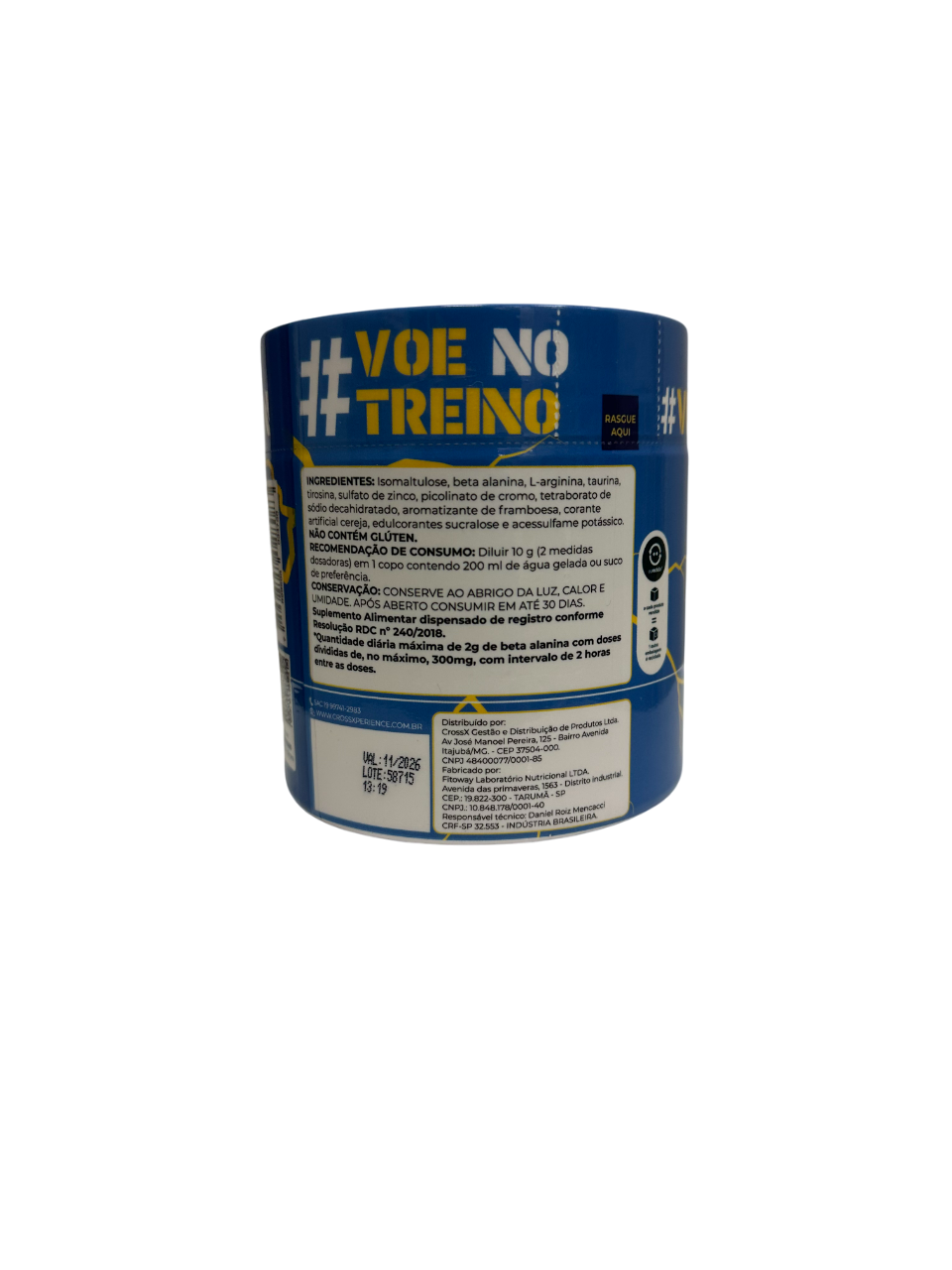 Pré Treino - Anjo Azul - Bala de Framboesa - 200g