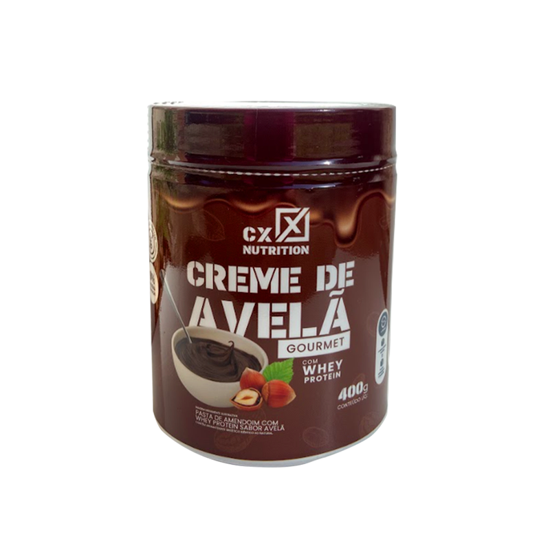 Pasta de Amendoim C/ Whey - Creme de Avelã - 400g - CX Nutrition Varejo