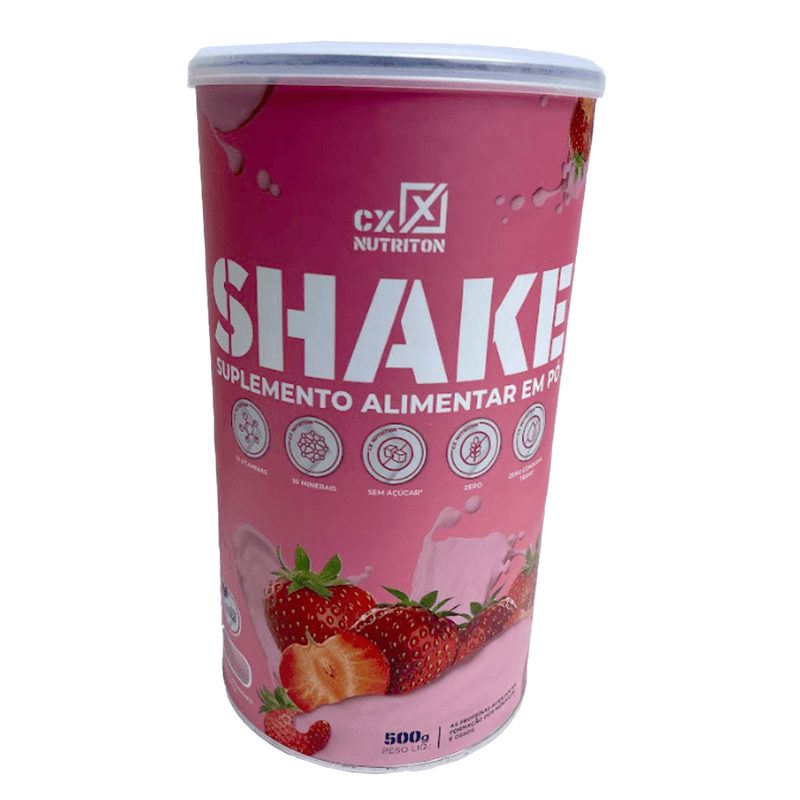 Shake Proteico - Morango - 500g - CX Nutrition Varejo