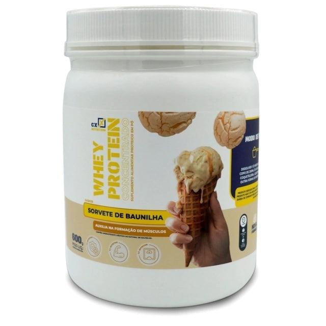 Whey Protein Concentrado - Sorvete de Baunilha - 600g - CX Nutrition Varejo